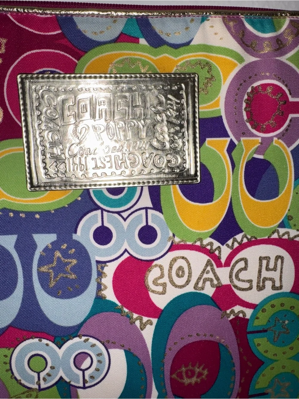 Coach Poppy Pop C Graffiti Padded Laptop Case